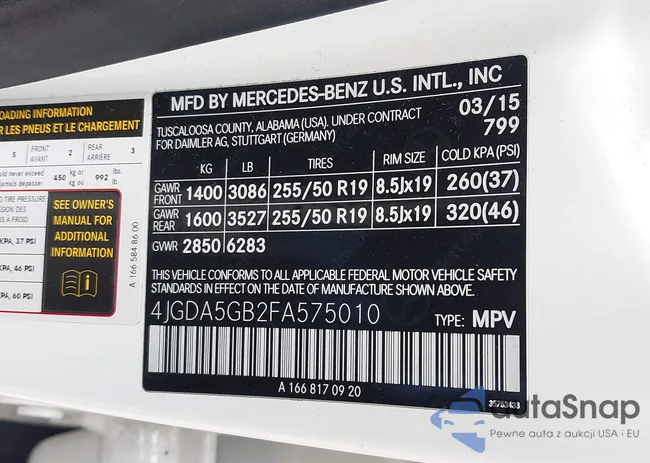 4JGDA5GB2FA575010: 42373347