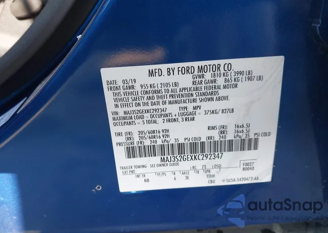 MAJ3S2GEXKC292347: 42373369