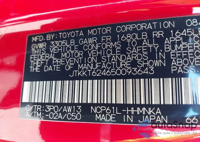 JTKKT624650093643: 42373567