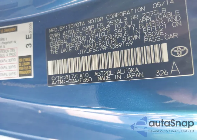 JTKJF5C79F3089169: 42373643