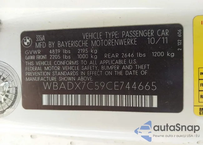 WBADX7C59CE744665: 42373693