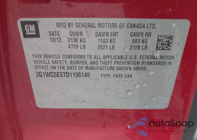 2G1WC5E37D1196149: 42372745