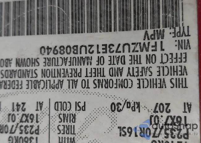 1FMZU73E12UB08940: 42372848