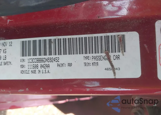 1C3CCBBB6DN592452: 42372864