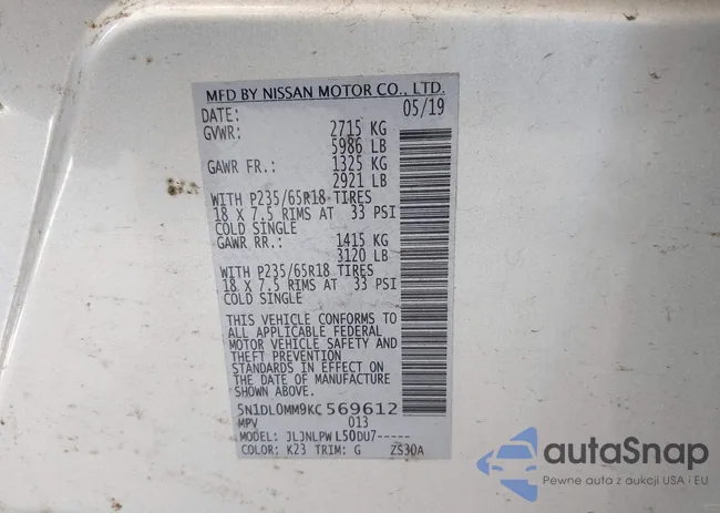 5N1DL0MM9KC569612: 42372977