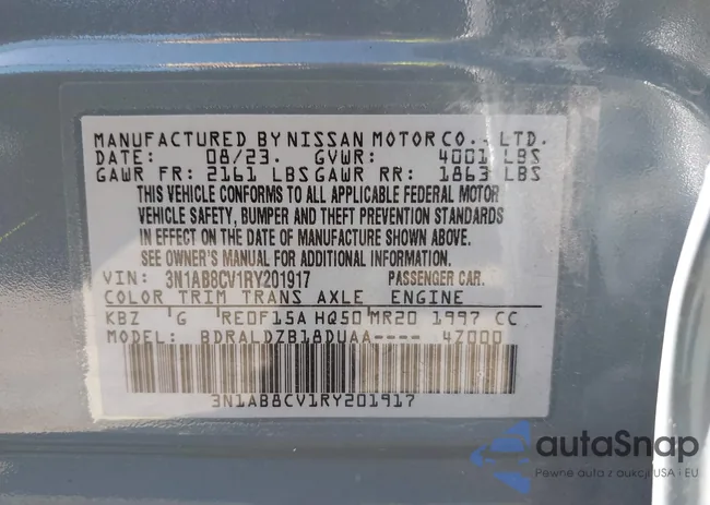 3N1AB8CV1RY201917: 42374355