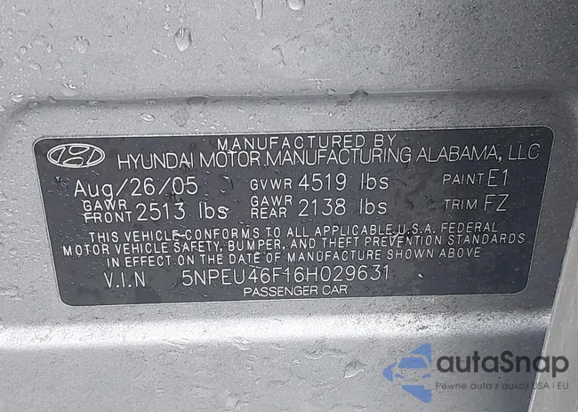 5NPEU46F16H029631: 42374454