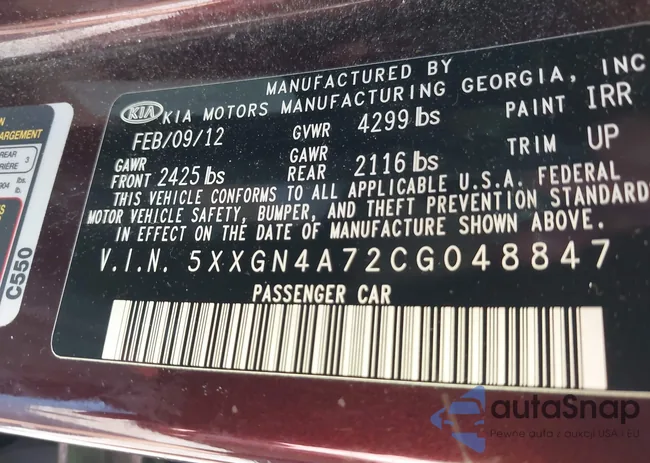 5XXGN4A72CG048847: 42374477