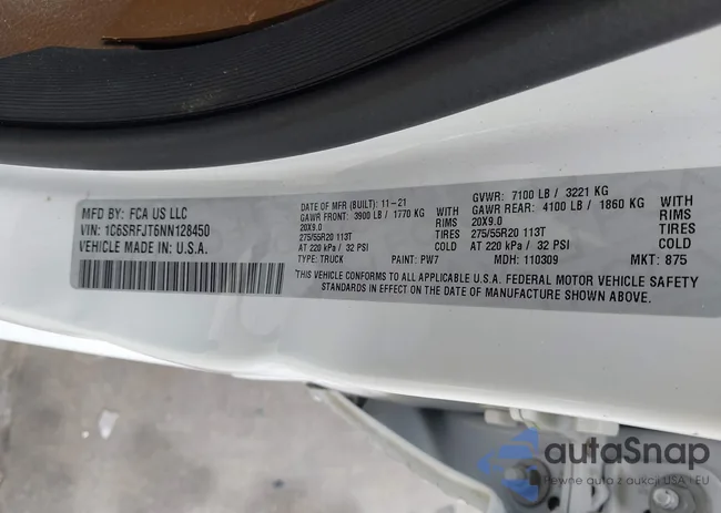 1C6SRFJT6NN128450: 42373775