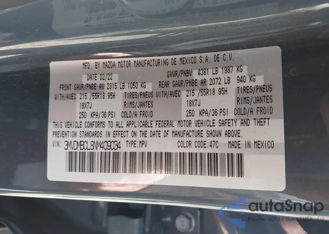 3MVDMBCL8NM409034: 42375108