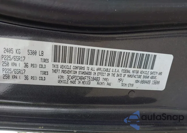 3C4PDCAB4FT518483: 42375342