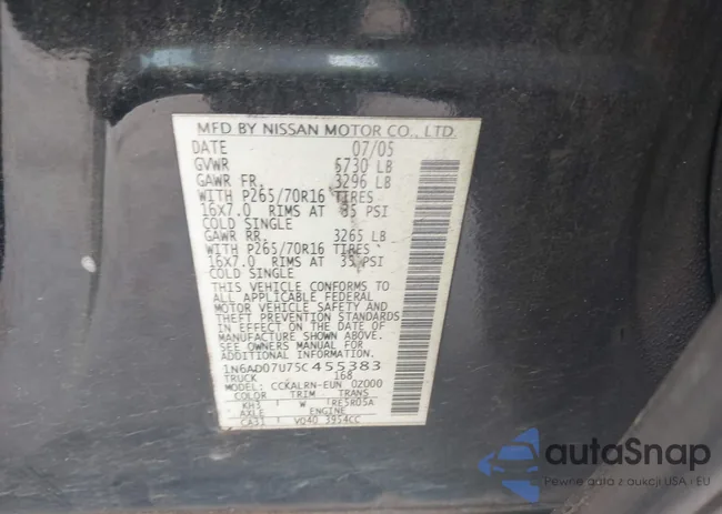 1N6AD07U75C455383: 42375623