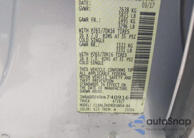 1N6AD0EV0HN740916: 42374885