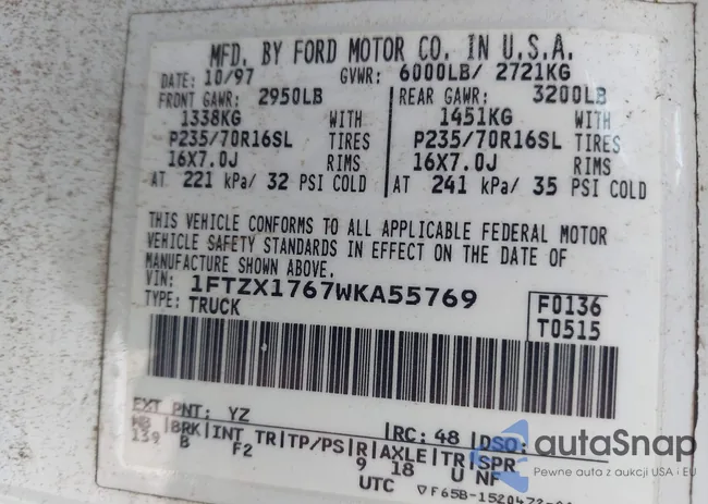 1FTZX1767WKA55769: 42374991