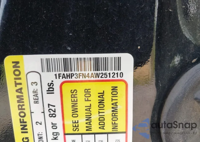 1FAHP3FN4AW251210: 42376278