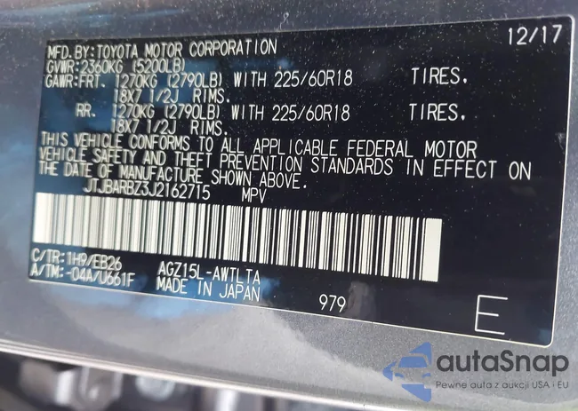 JTJBARBZ3J2162715: 42376288