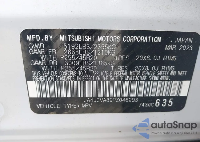 JA4J3VA89PZ046293: 42376311