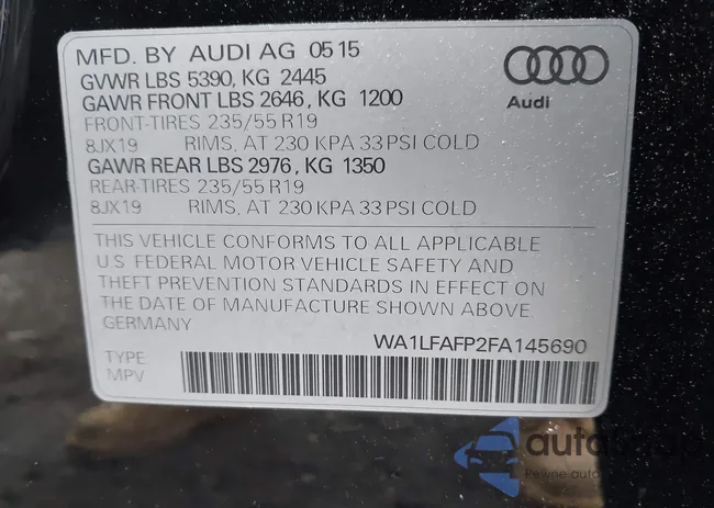 WA1LFAFP2FA145690: 42376316