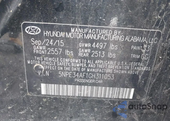 5NPE34AF1GH311053: 42376490