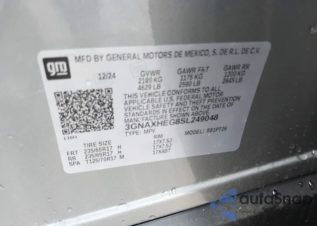 3GNAXHEG8SL249048: 42376548