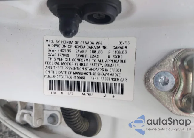 2HGFC1F70GH646061: 42376648