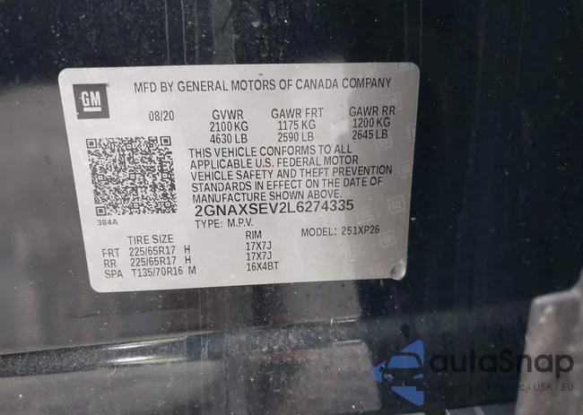 2GNAXSEV2L6274335: 42375887