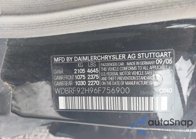 WDBRF92H96F756900: 42375982