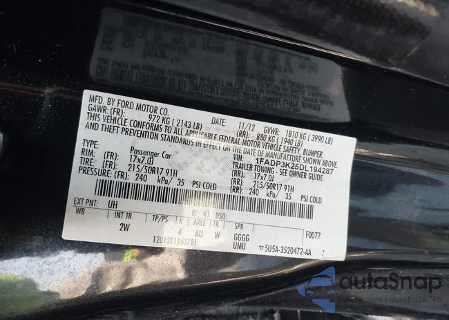 1FADP3K25DL194287: 42376024