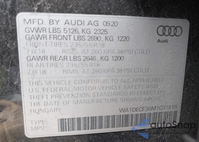 WA1DECF36M1031916: 42376034