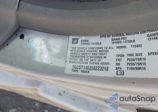 1GCDT146358223218: 42377162