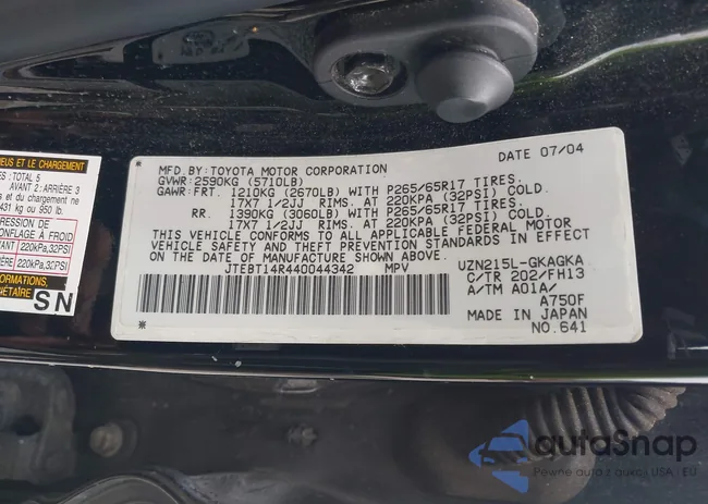 JTEBT14R440044342: 42377299