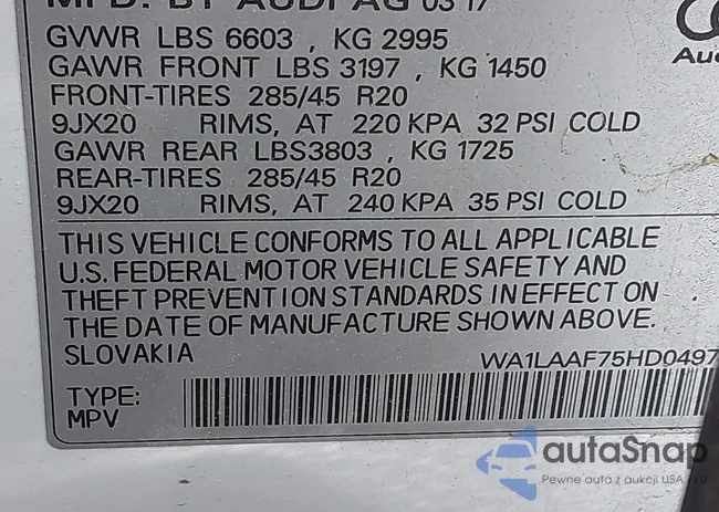 WA1LAAF75HD049780: 42377591