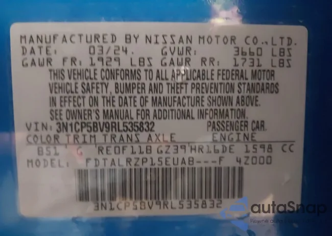 3N1CP5BV9RL535832: 42377604