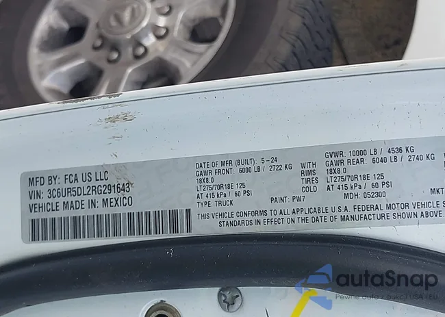 3C6UR5DL2RG291643: 42377657