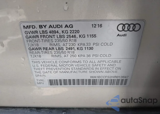 WA1ECCFS2HR013647: 42376718