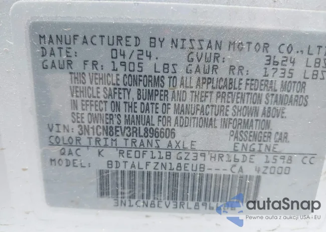 3N1CN8EV3RL896606: 42376921