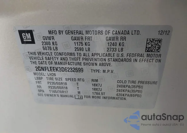 2GNFLEEK3D6232699: 42378183