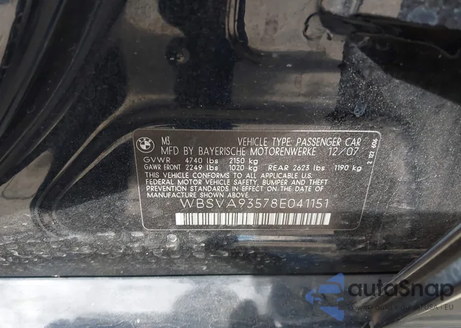 WBSVA93578E041151: 42378312