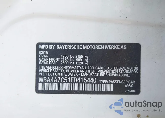 WBA4A7C51FD415440: 42378459