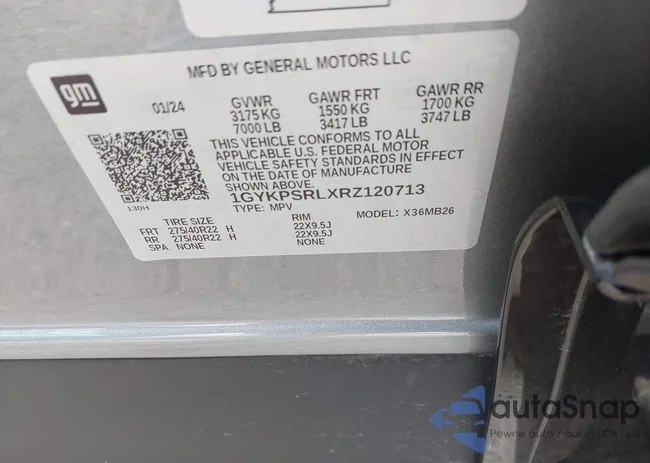 1GYKPSRLXRZ120713: 42377672