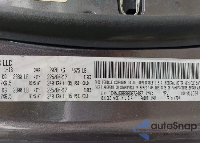 1C4NJDBB9GD672487: 42377911