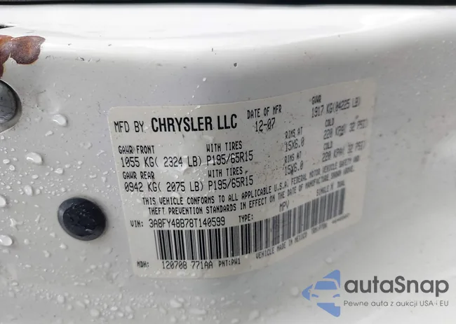 3A8FY48B78T140599: 42377926