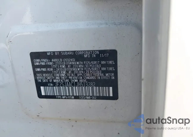 JF2SJAAC1JH513282: 42377977