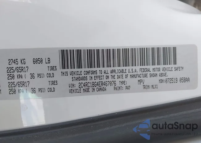 2C4RC1BG4ER467076: 42378036