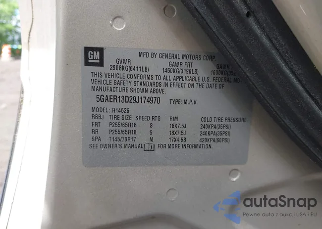 5GAER13D29J174970: 42379110