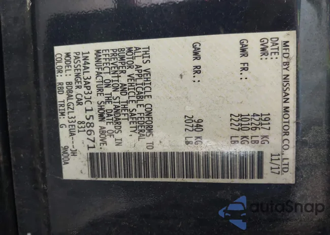 1N4AL3AP3JC158671: 42379154