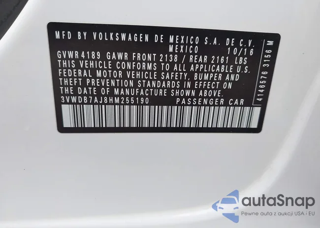 3VWDB7AJ8HM255190: 42379248