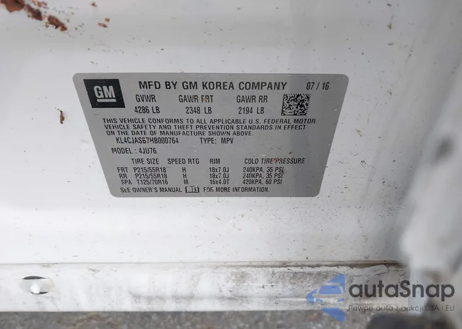 KL4CJASB7HB000764: 42379268