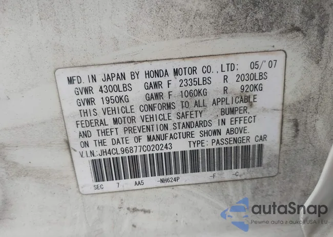 JH4CL96877C020243: 42379368