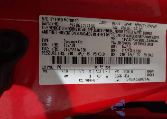 1FADP3K26EL248634: 42379553